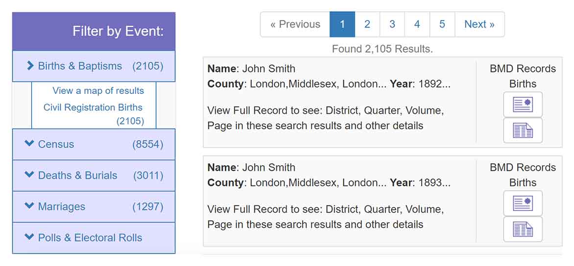 Roots UK Search Results
