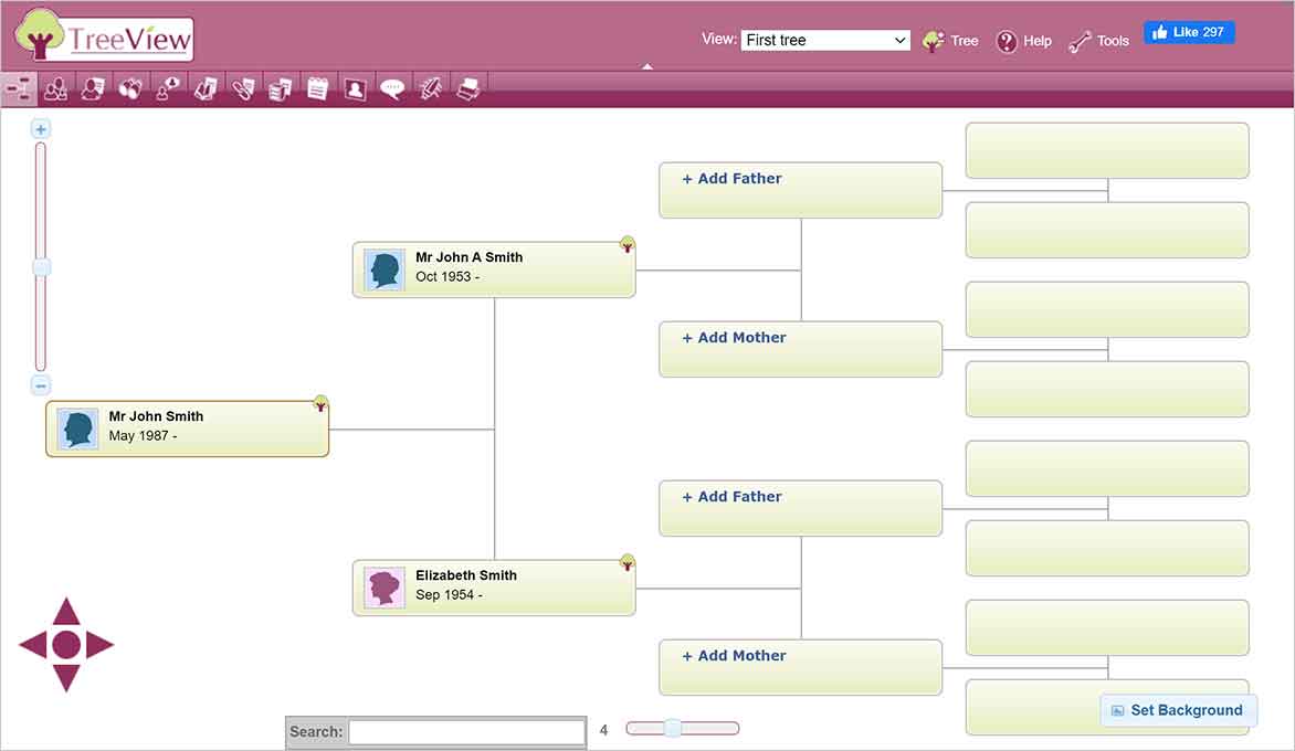 The Genealogist TreeView